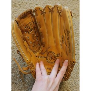 Rawlings RSG1 Super Size Baseball Glove Right Hand Throw Tan Leather Fastback